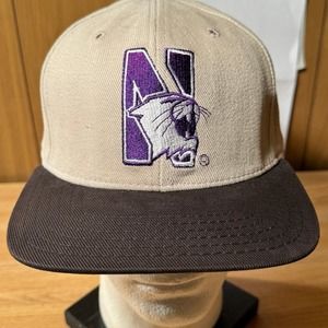 Vintage‎ Northwestern University Wildcats Pro Line Strapback Adjustable Hat USA